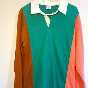 URBAN OUTFITTERS COLOR BLOCKED POLO